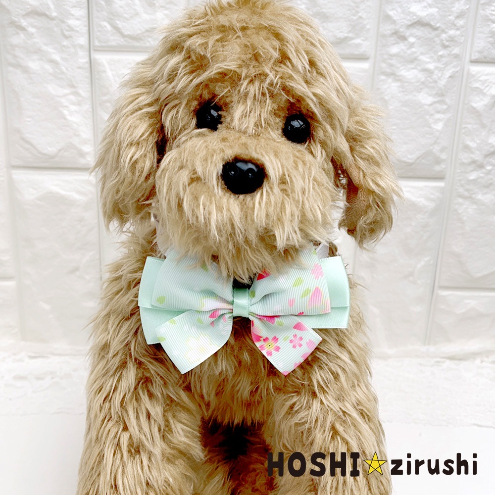 桜のそよ風チョーカー【20個入り】 Pet choker Dog collar Pet ribbon
