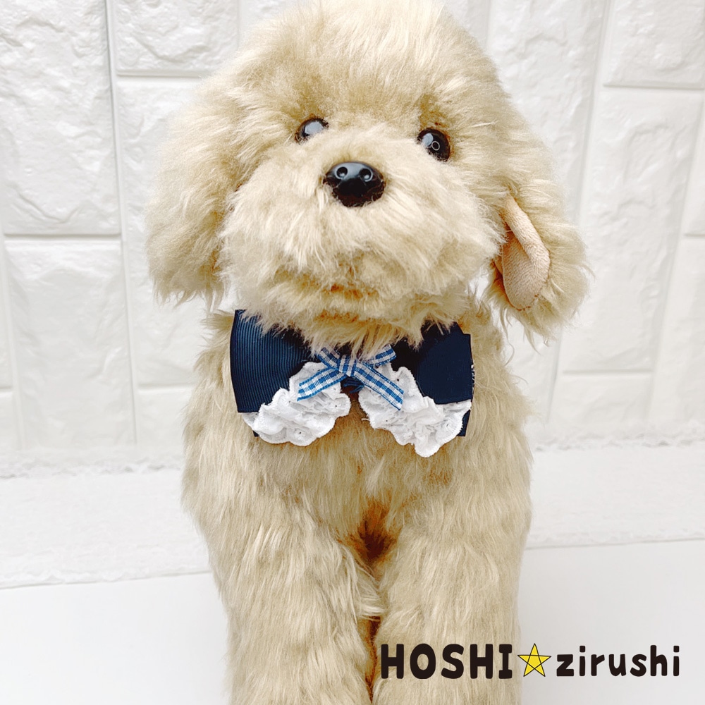 フレンチチェックのコットンフリルチョーカー【20個入り】 Pet choker
