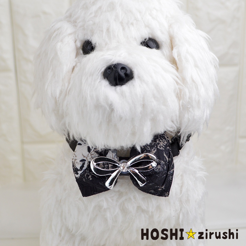 クールデザインのリボンビジューチョーカー【20個入り】 Pet choker Dog collar Pet ribbon Pet accessories