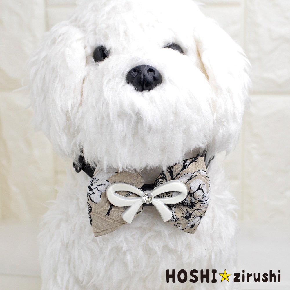 クールデザインのリボンビジューチョーカー【20個入り】 Pet choker Dog collar Pet ribbon Pet accessories