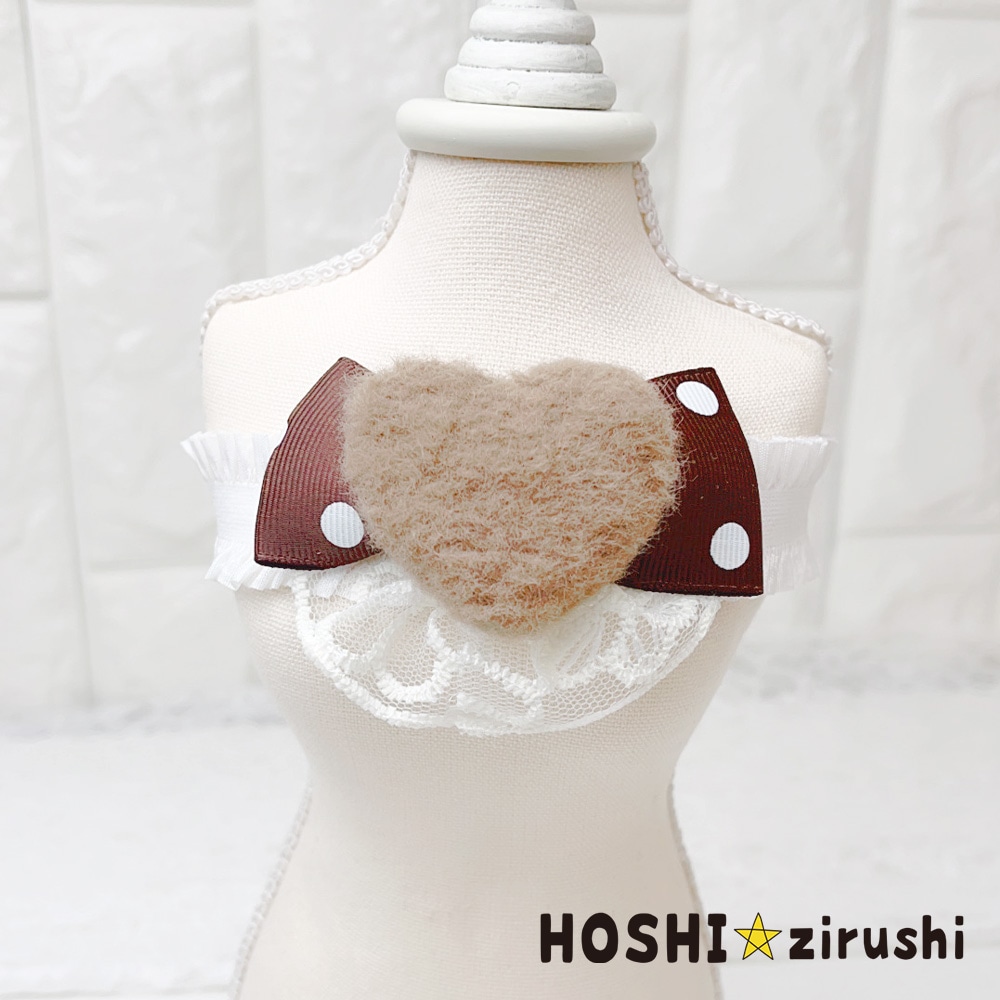 ふわふわハートのラブリーチョーカー【20個入り】 Pet choker Dog