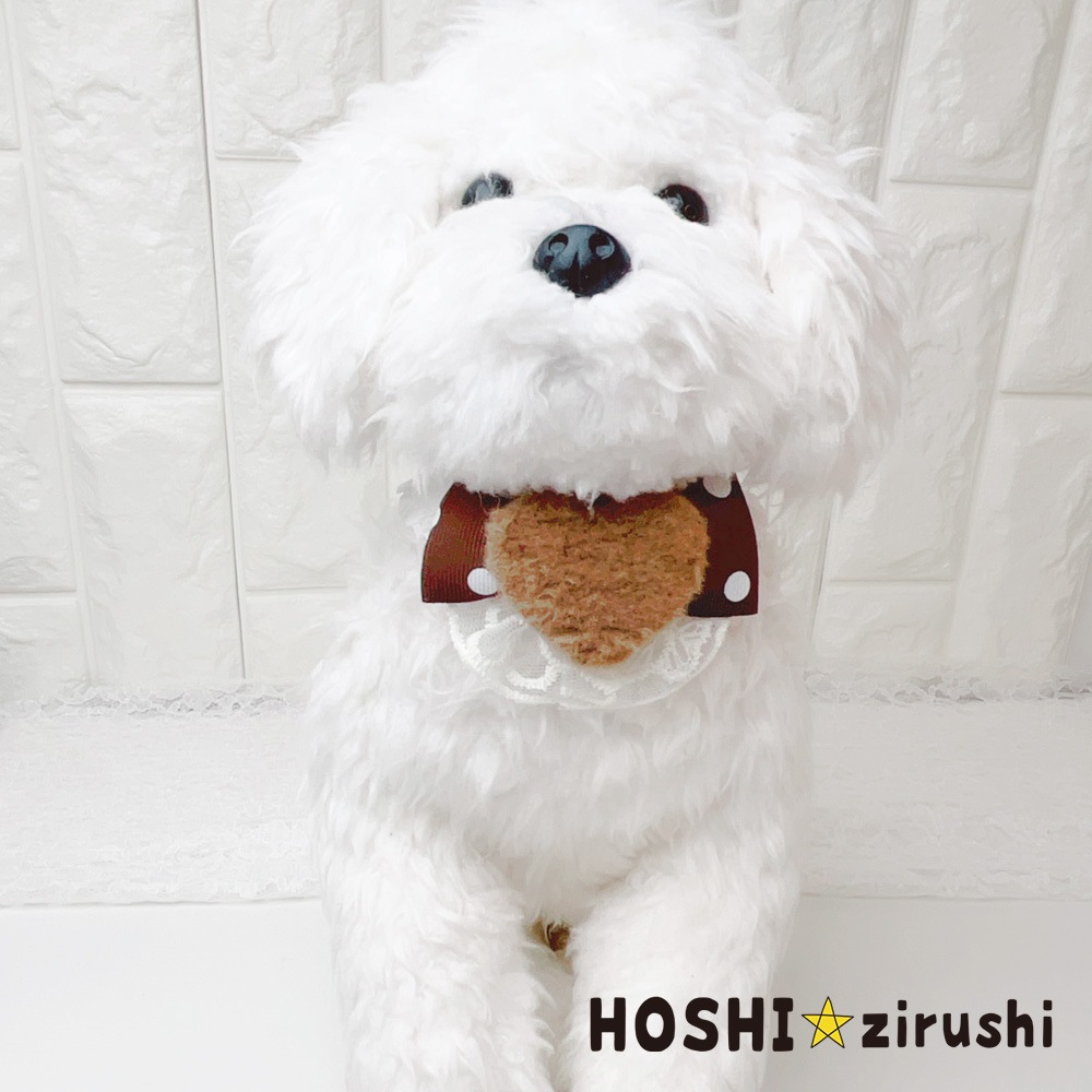 ふわふわハートのラブリーチョーカー【20個入り】 Pet choker Dog