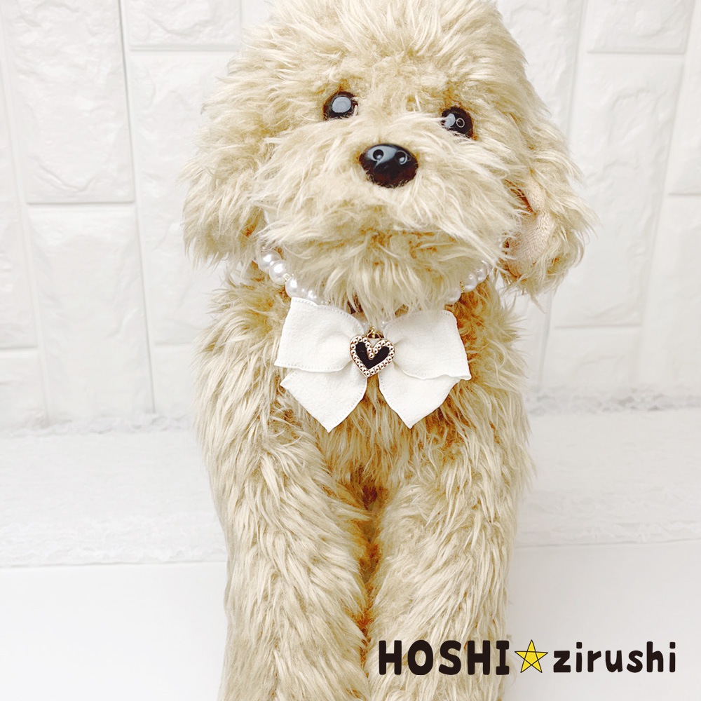 とびっきりパールネックレス（タイプ4）【20個入り】Pet choker Dog collar Pet ribbon Pet accessories pendant