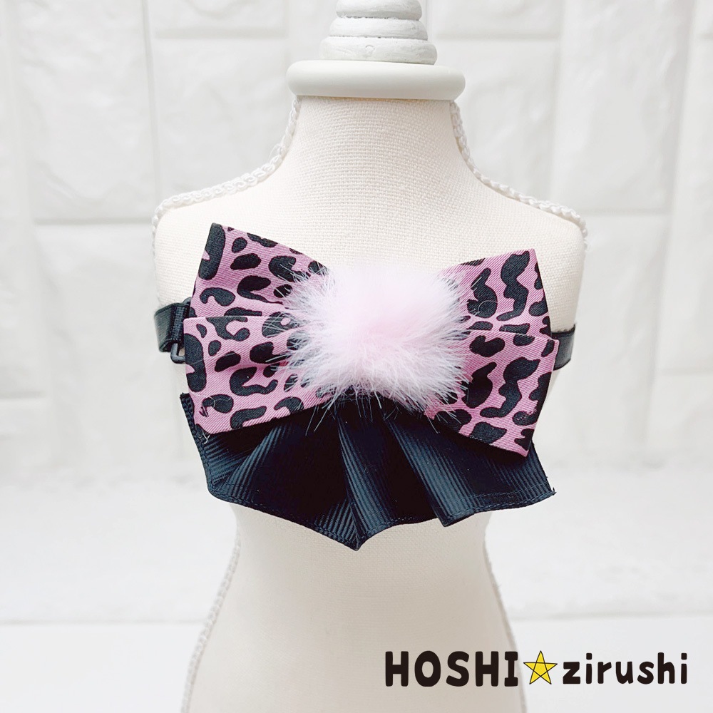 冬のレオパードチョーカー【20個入り】 Pet choker Dog collar Pet