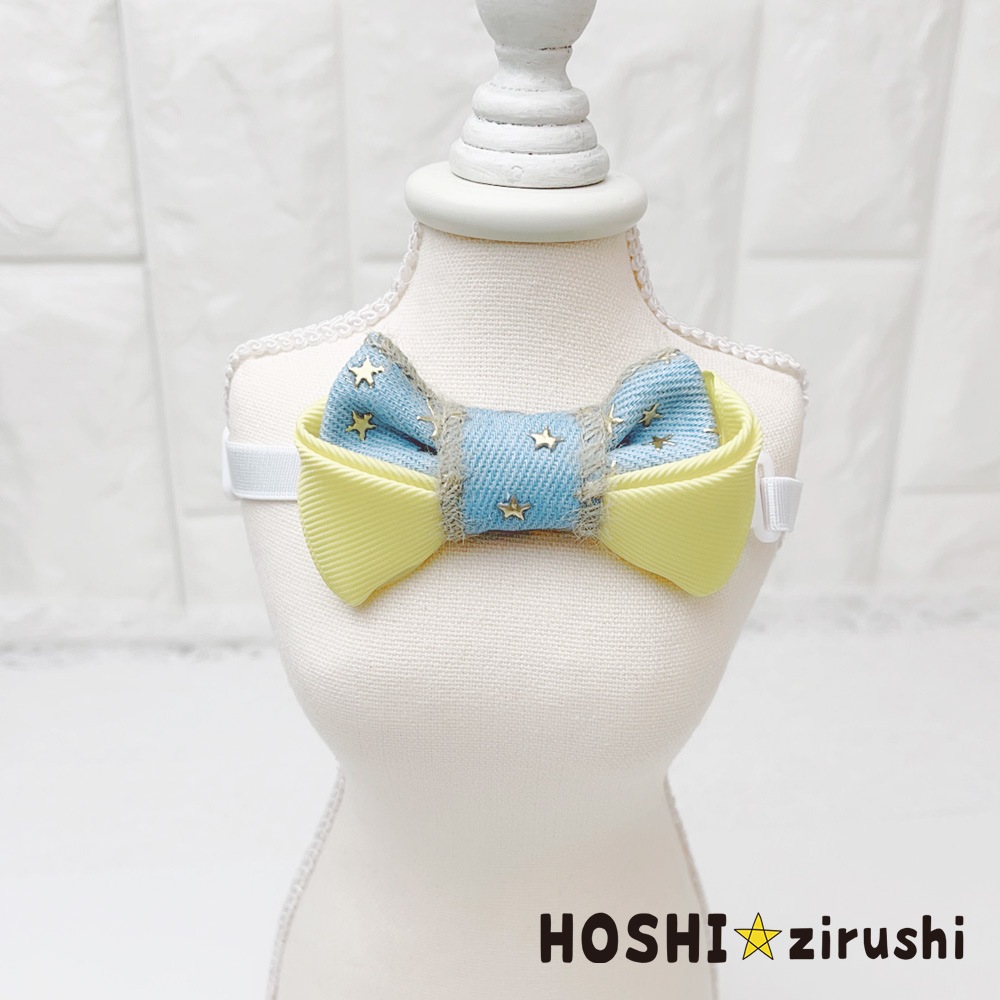 星柄デニムチョーカー【20個入り】 Pet choker Dog collar Pet ribbon Pet accessories