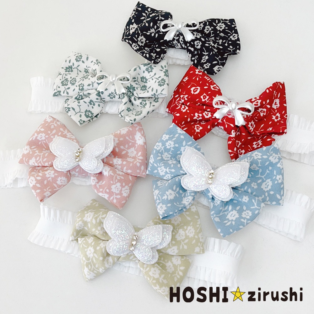 フローラルリボンチョーカー【20個入り】 Pet choker Dog collar Pet