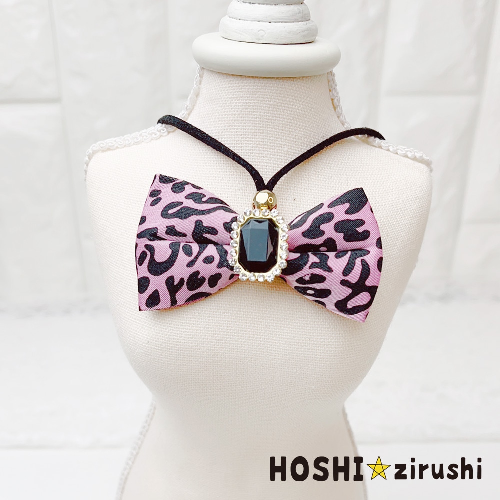 ゴージャスなヒョウ柄ペンダント【20個入り】 Pet choker Dog collar Pet ribbon Pet accessories pendant