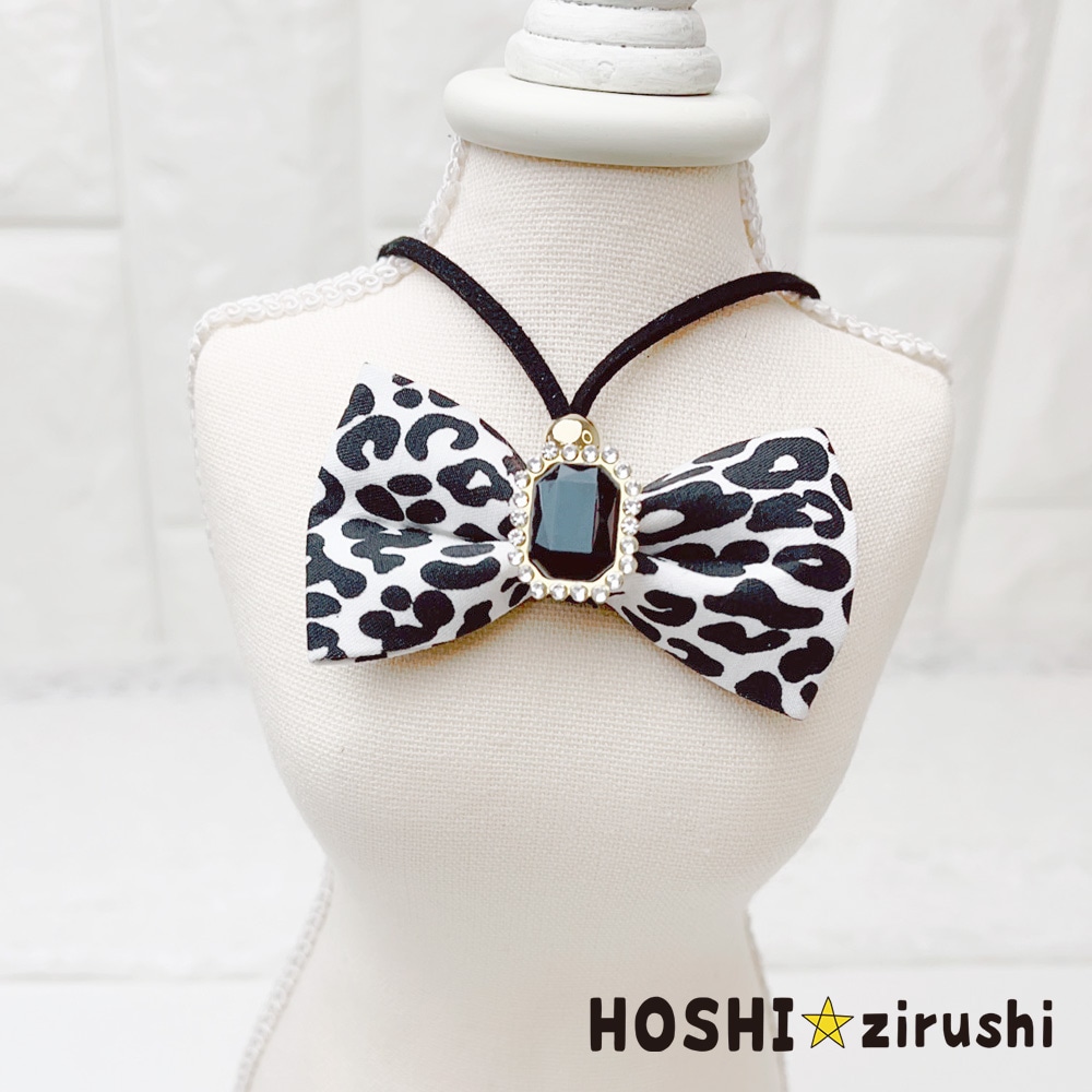 ゴージャスなヒョウ柄ペンダント【20個入り】 Pet choker Dog collar Pet ribbon Pet accessories pendant