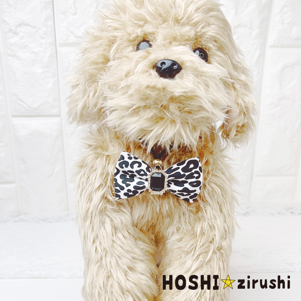 ゴージャスなヒョウ柄ペンダント【20個入り】 Pet choker Dog collar Pet ribbon Pet accessories pendant