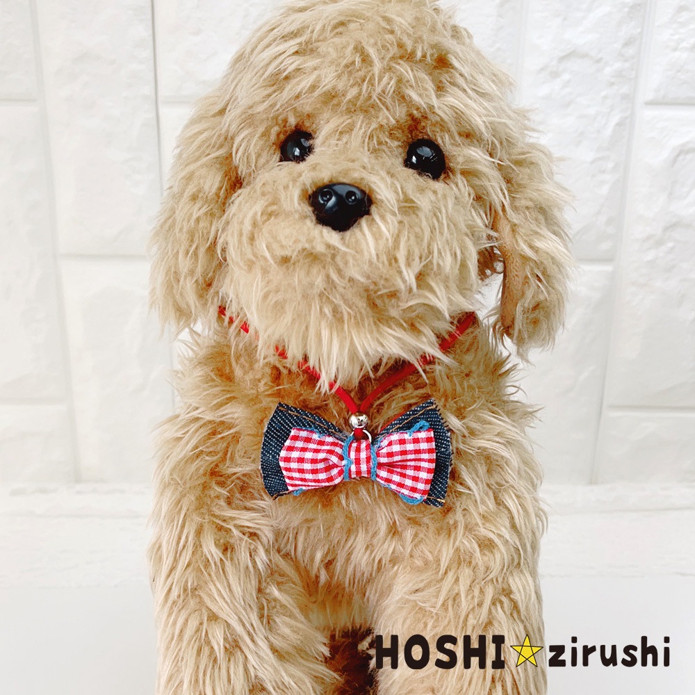 ポップギンガムペンダント【20個入り】 Pet choker Dog collar Pet ribbon Pet accessories pendant