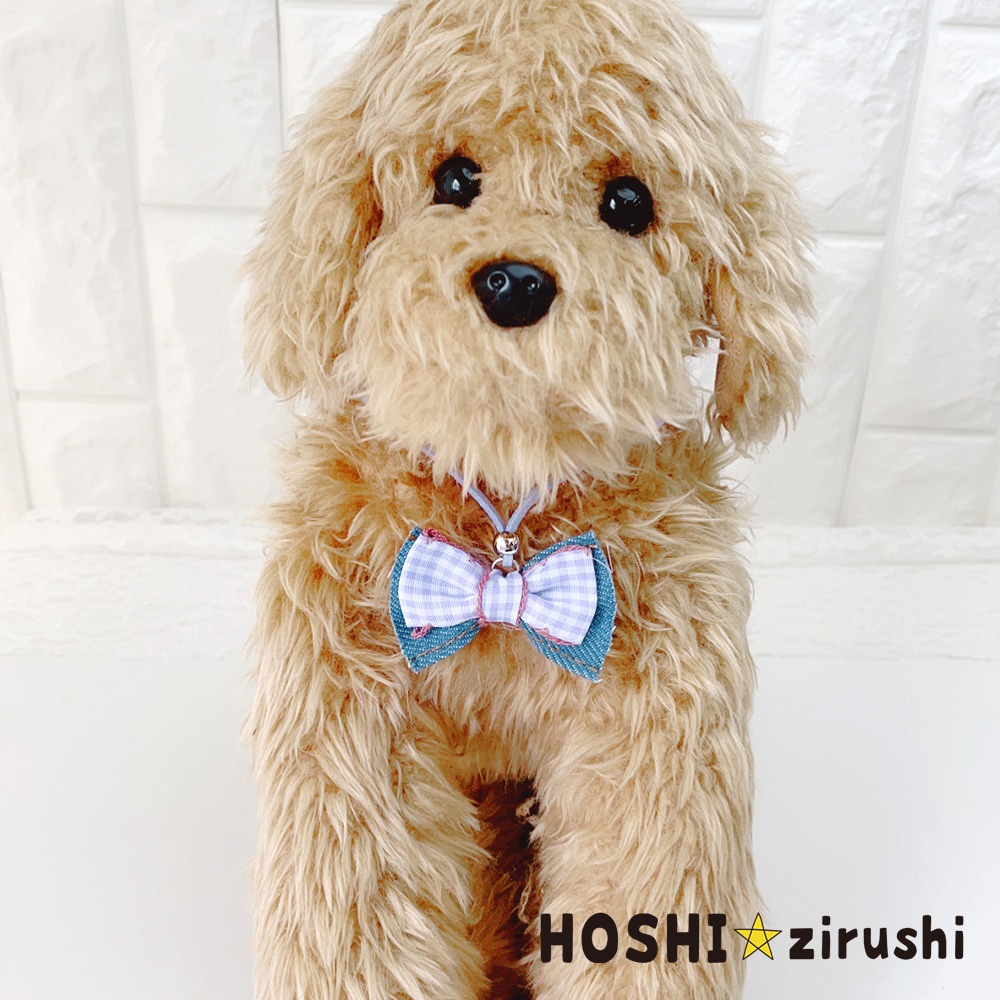 ポップギンガムペンダント【20個入り】 Pet choker Dog collar Pet ribbon Pet accessories pendant