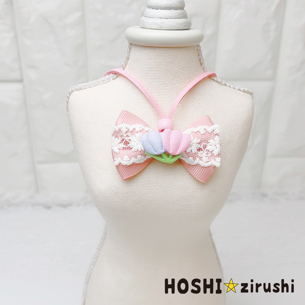 お花畑チューリップペンダント【20個入り】 Pet choker Dog collar Pet ribbon Pet accessories pendant