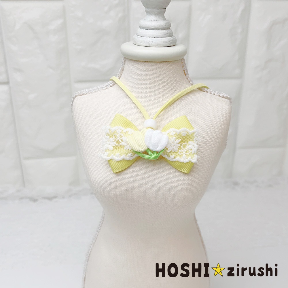 お花畑チューリップペンダント【20個入り】 Pet choker Dog collar Pet ribbon Pet accessories pendant