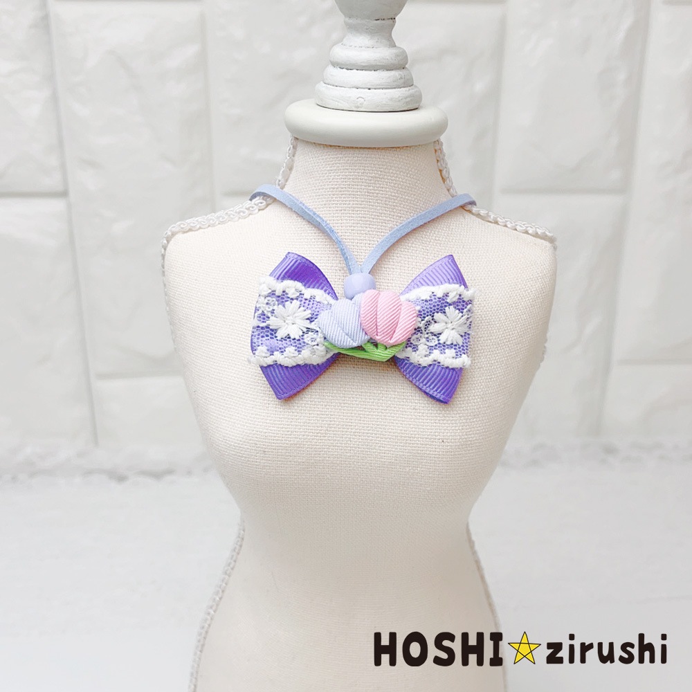 お花畑チューリップペンダント【20個入り】 Pet choker Dog collar Pet ribbon Pet accessories pendant