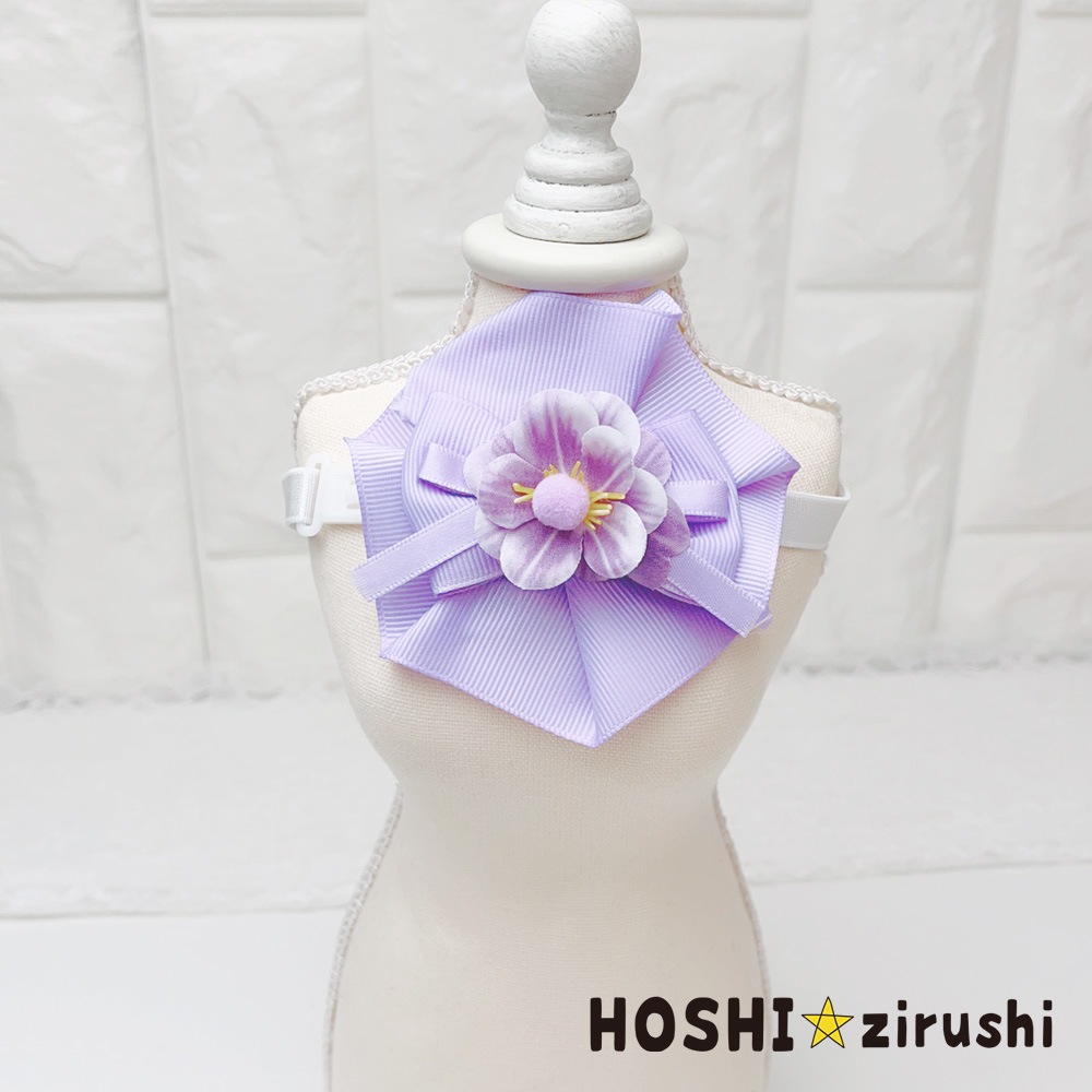花てまりチョーカー【20個入り】 Pet choker Dog collar Pet ribbon