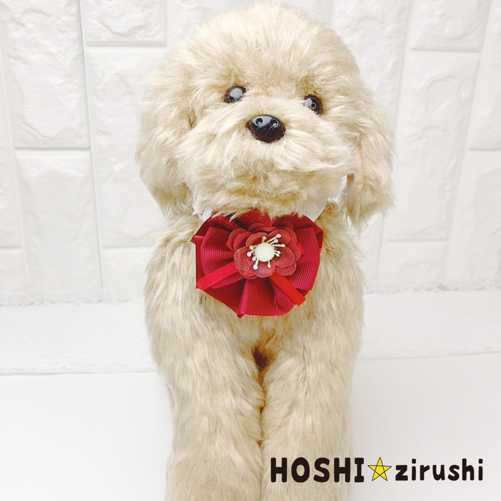 花てまりチョーカー【20個入り】 Pet choker Dog collar Pet ribbon