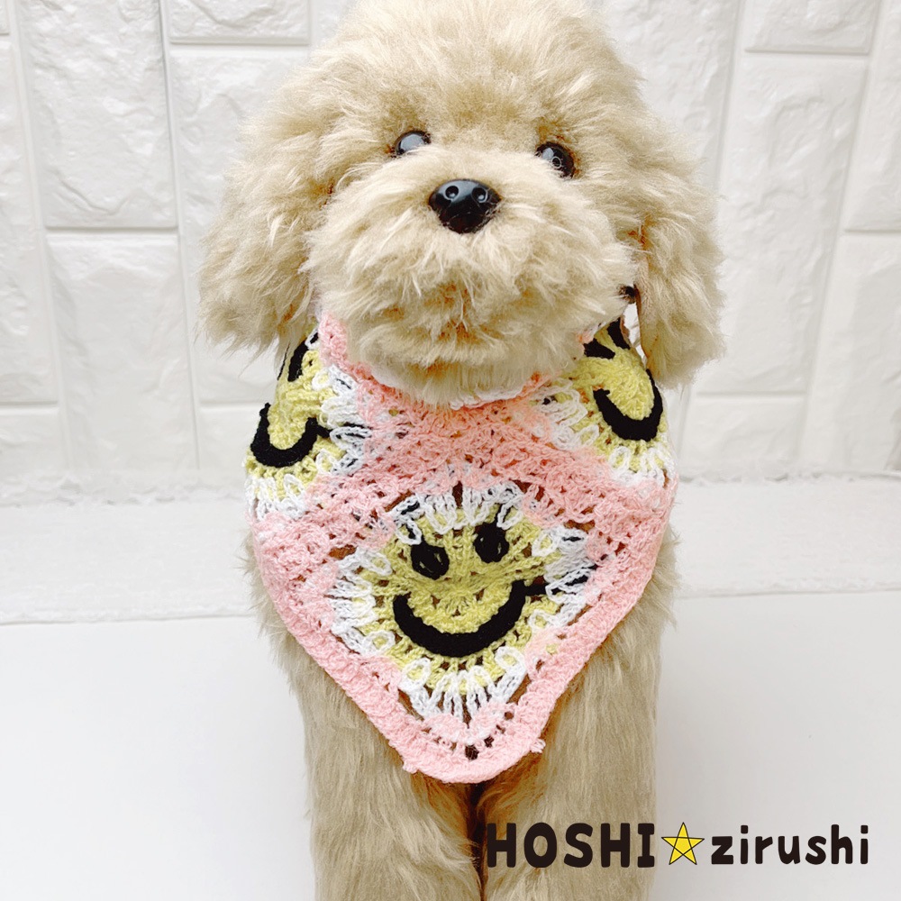 ★大型犬でもＯＫ★ 手編みお洒落三角チョーカー【5個入り】
