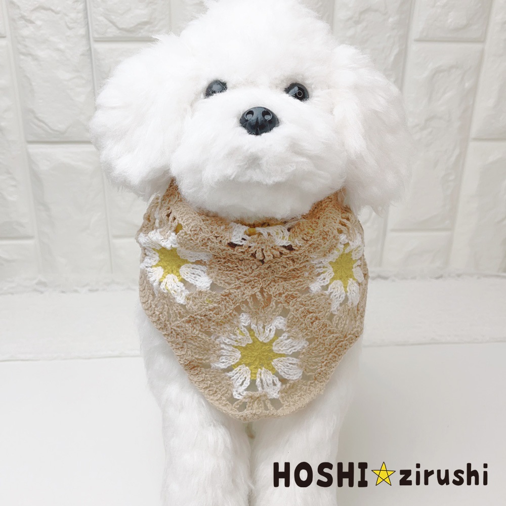 ★大型犬でもＯＫ★ 手編みお洒落三角チョーカー【5個入り】