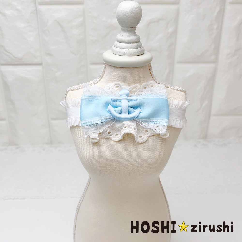マリンアンカーリボンチョーカー【20個入り】 Pet choker Dog collar