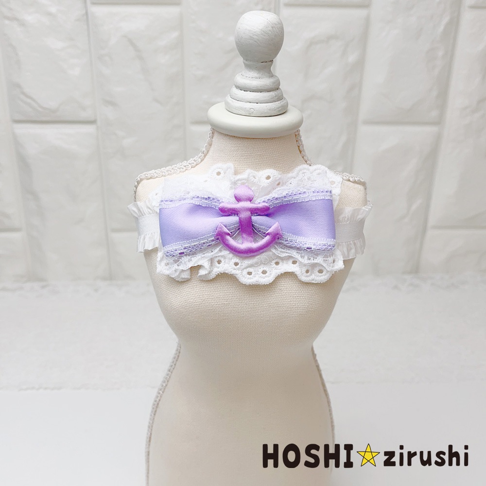 マリンアンカーリボンチョーカー【20個入り】 Pet choker Dog collar