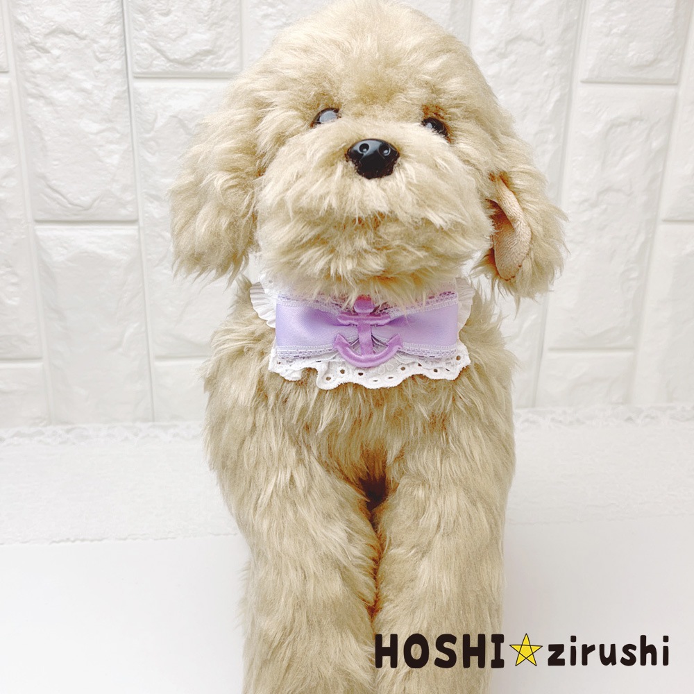 トリミングチョーカー　460 ぽむ様 マリンアンカーリボンチョーカー【20個入り】 Pet choker Dog collar