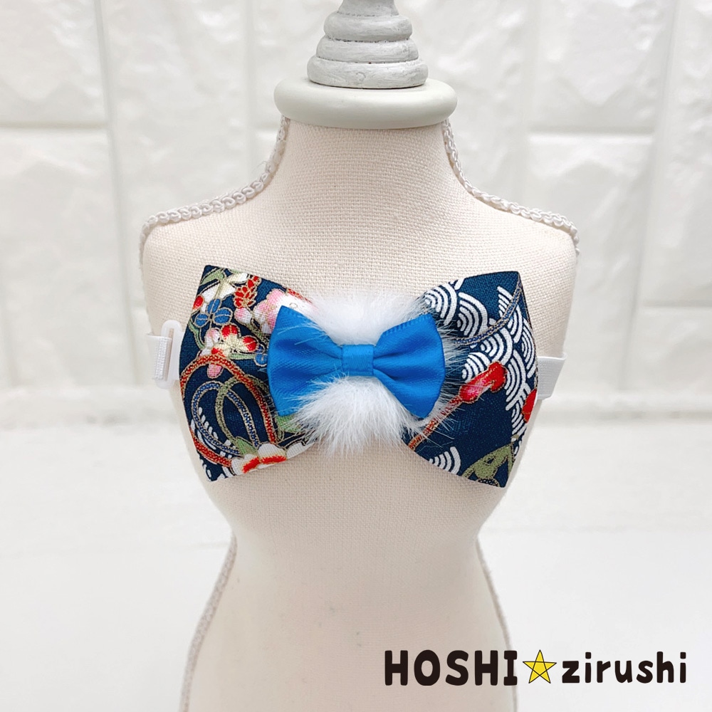 ファー付きお正月チョーカー【20個入り】 Pet choker Dog collar Pet