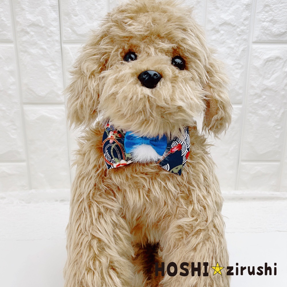 ファー付きお正月チョーカー【20個入り】 Pet choker Dog collar Pet