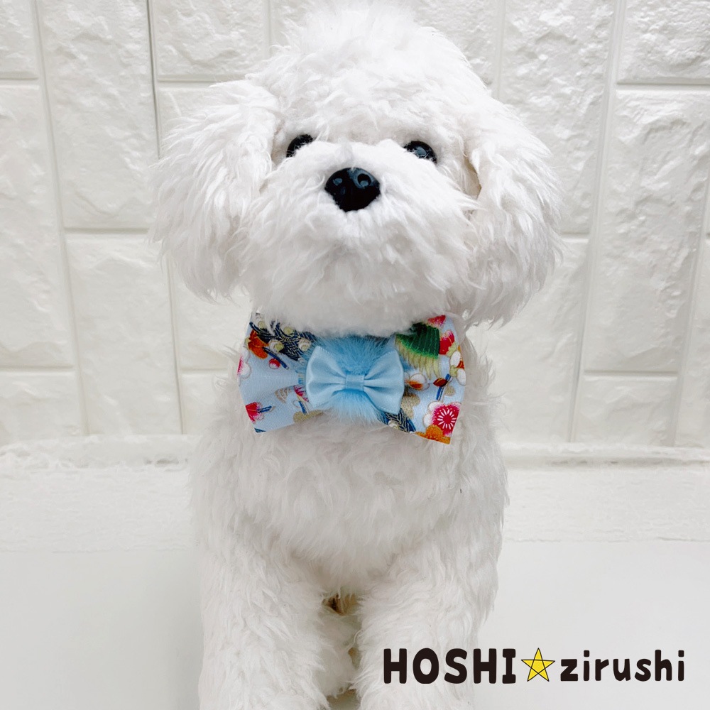 ファー付きお正月チョーカー【20個入り】 Pet choker Dog collar Pet