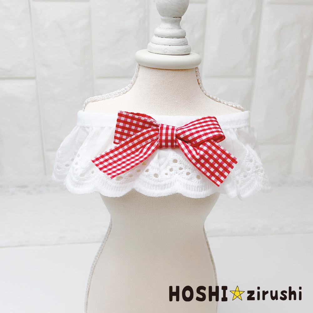 コットンナチュラルレースエプロン (10枚入)Pet choker Dog collar Pet ribbon Pet accessories