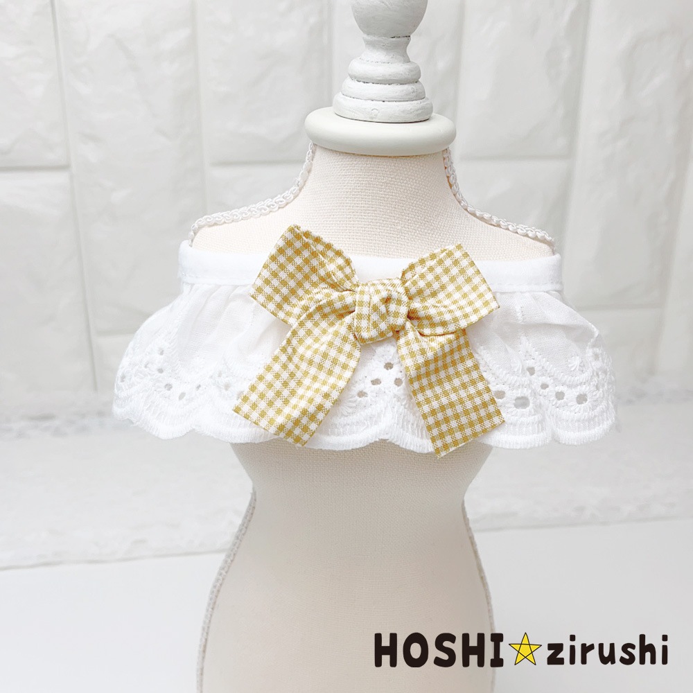 コットンナチュラルレースエプロン (10枚入)Pet choker Dog collar Pet ribbon Pet accessories