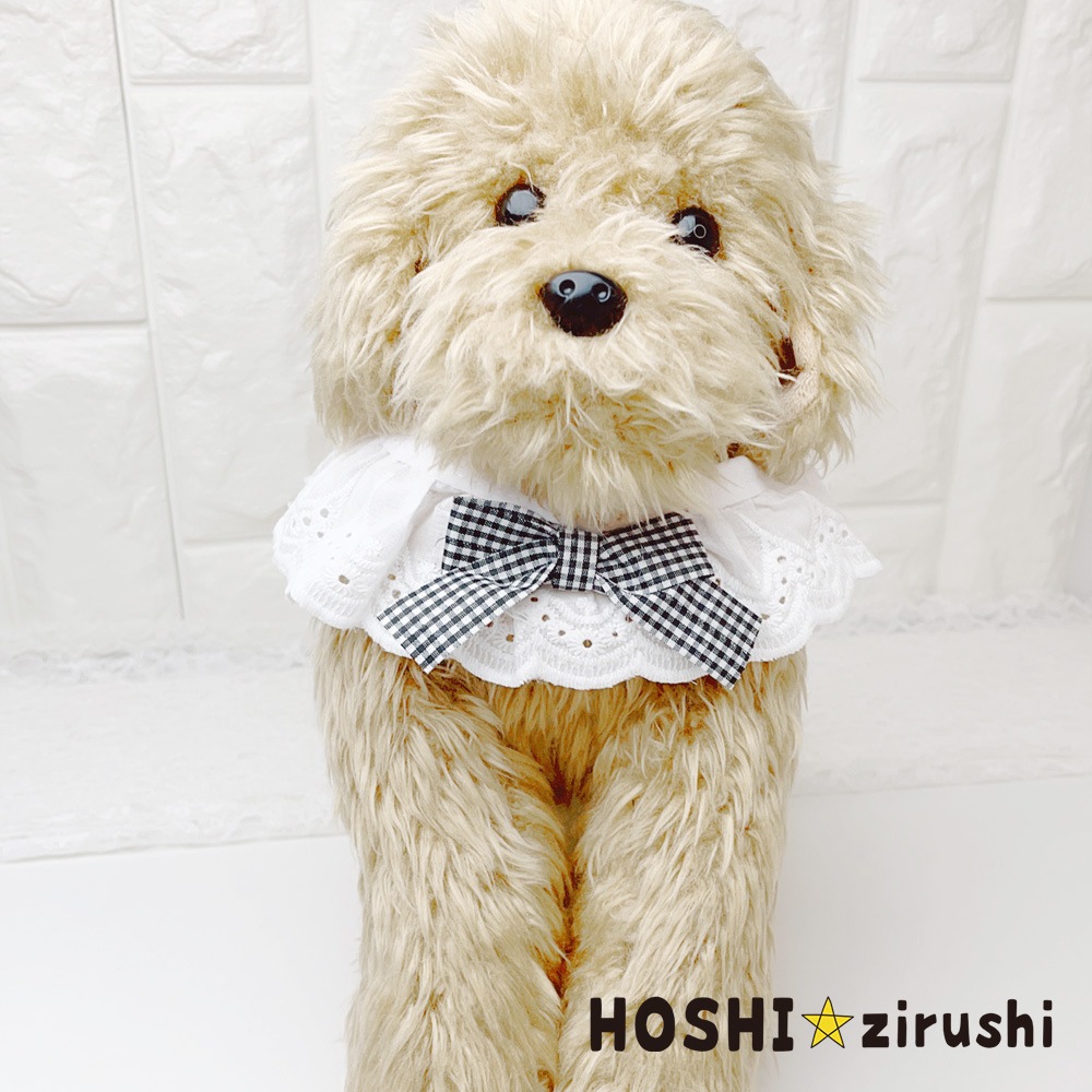 コットンナチュラルレースエプロン (10枚入)Pet choker Dog collar Pet ribbon Pet accessories