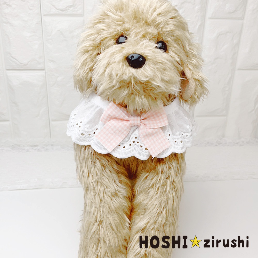 コットンナチュラルレースエプロン (10枚入)Pet choker Dog collar Pet ribbon Pet accessories