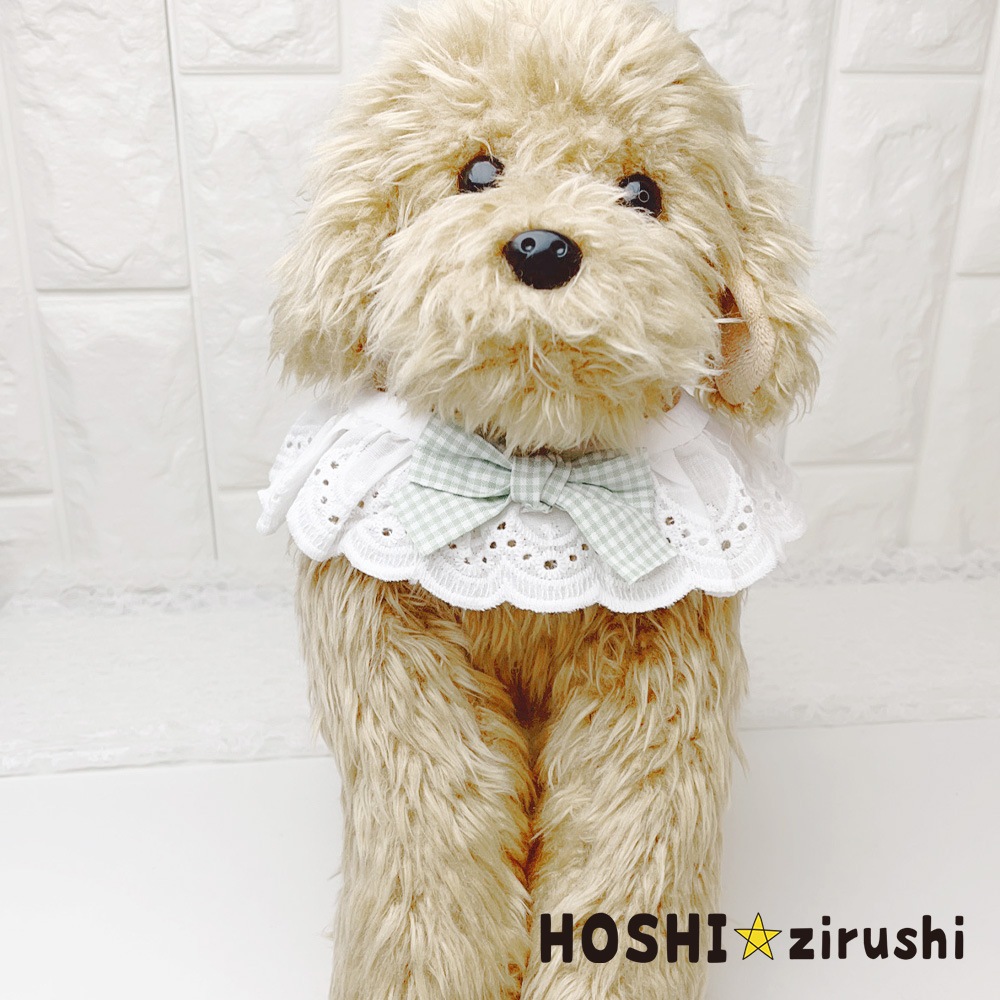 コットンナチュラルレースエプロン (10枚入)Pet choker Dog collar Pet ribbon Pet accessories