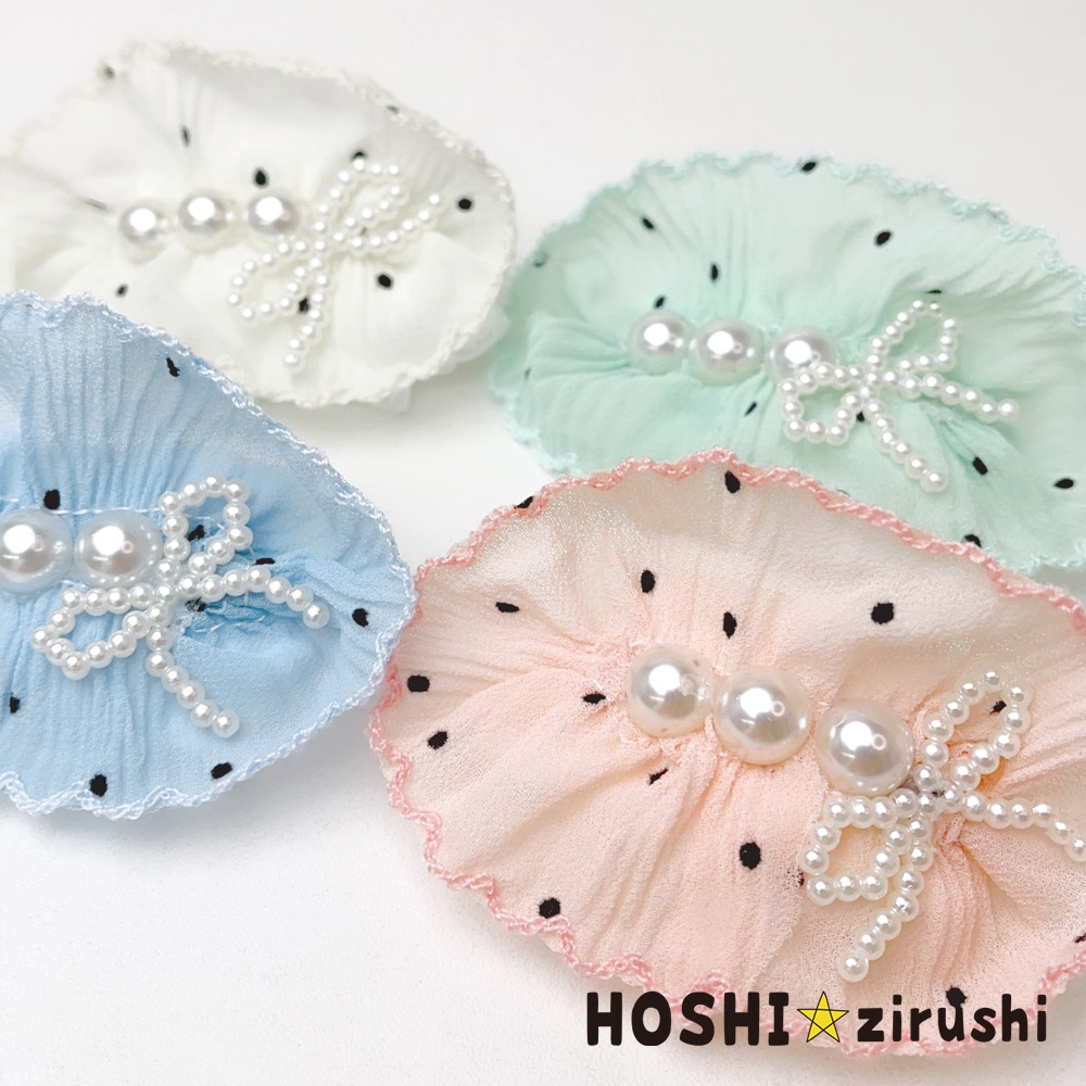 リボンもパールも可愛いチョーカー【20個入り】 Pet choker Dog collar