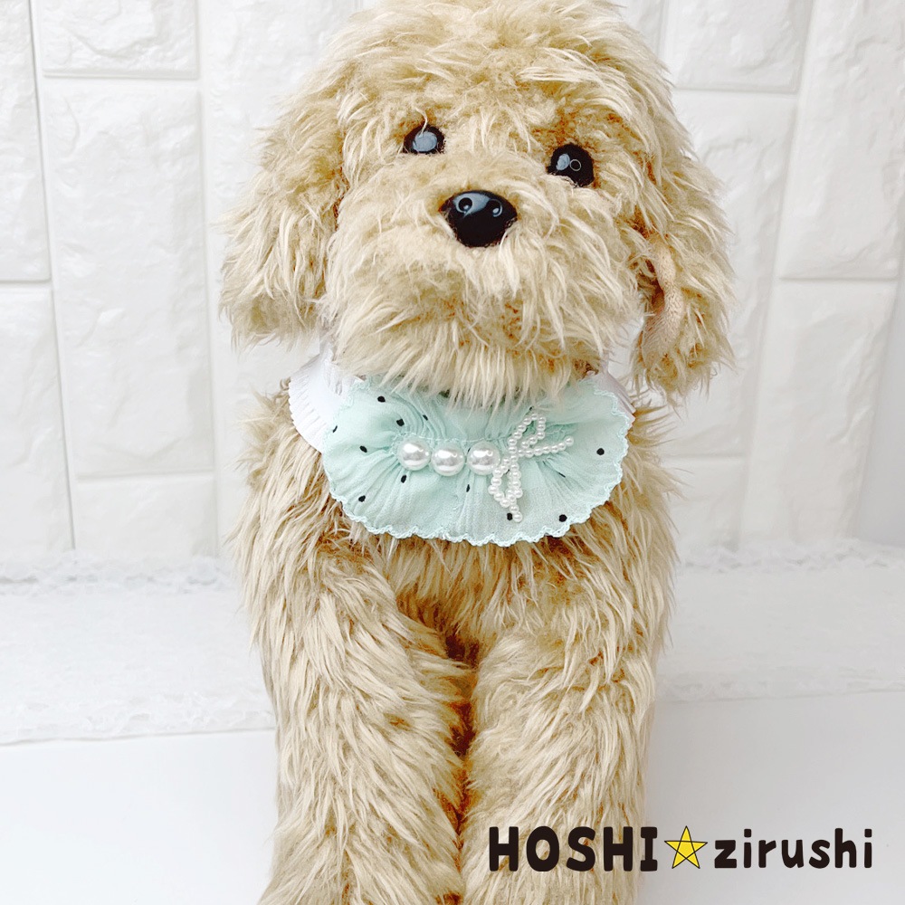 リボンもパールも可愛いチョーカー【20個入り】 Pet choker Dog collar