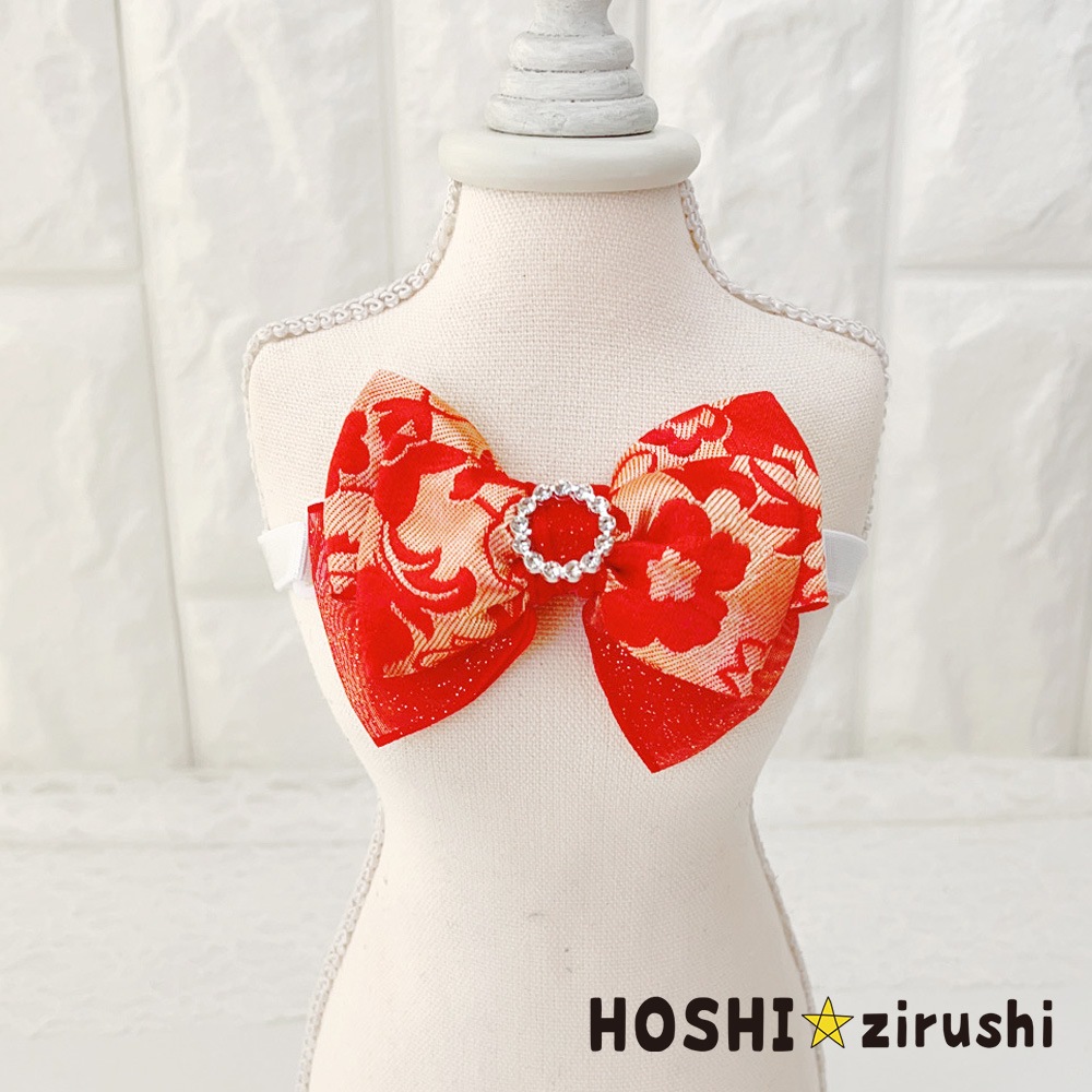 キラキラビジューの和風チョーカー【20個入り】 Pet choker Dog collar