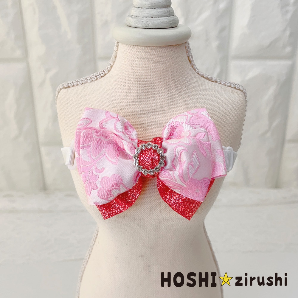 キラキラビジューの和風チョーカー【20個入り】 Pet choker Dog collar