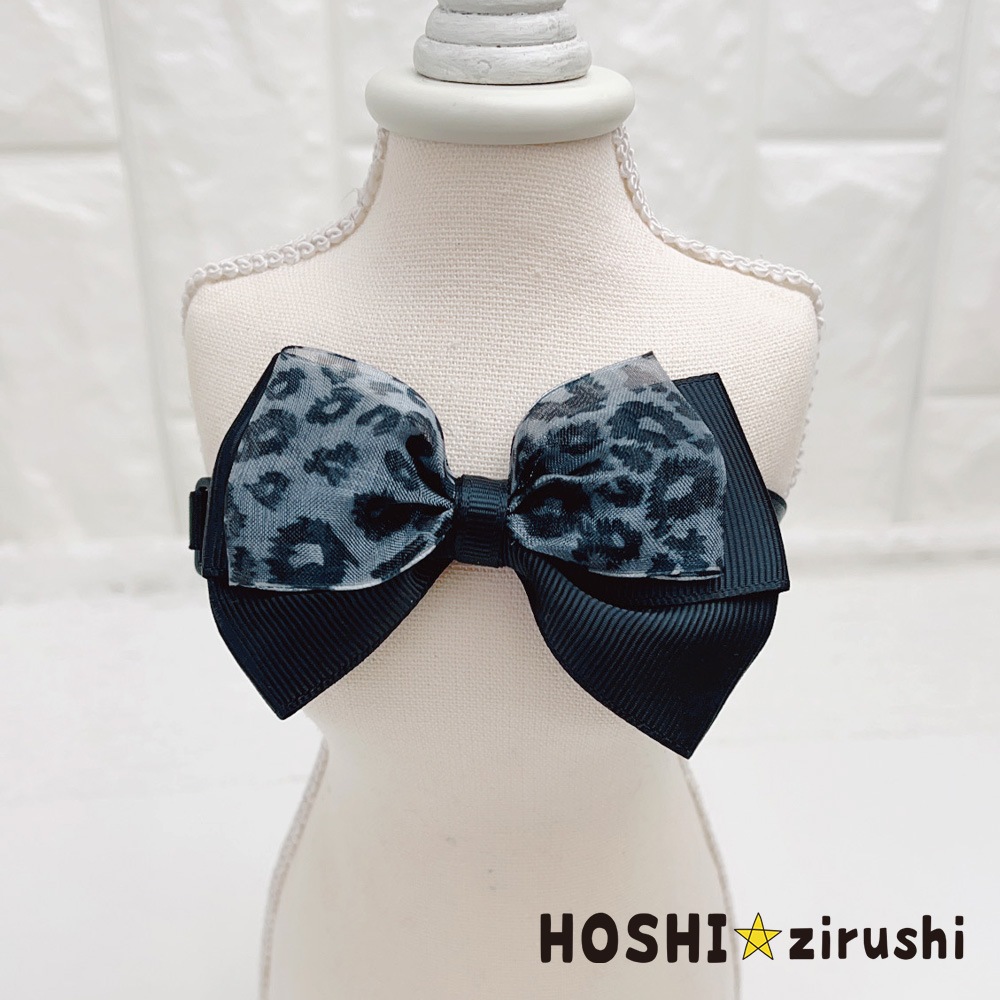 ヒョウ柄シンプルチョーカー【20個入り】 Pet choker Dog collar Pet ribbon Pet accessories
