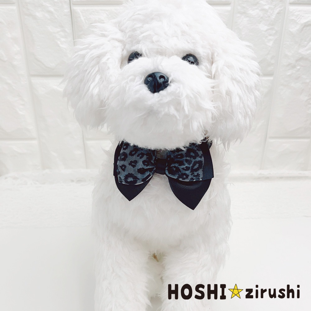 ヒョウ柄シンプルチョーカー【20個入り】 Pet choker Dog collar Pet ribbon Pet accessories