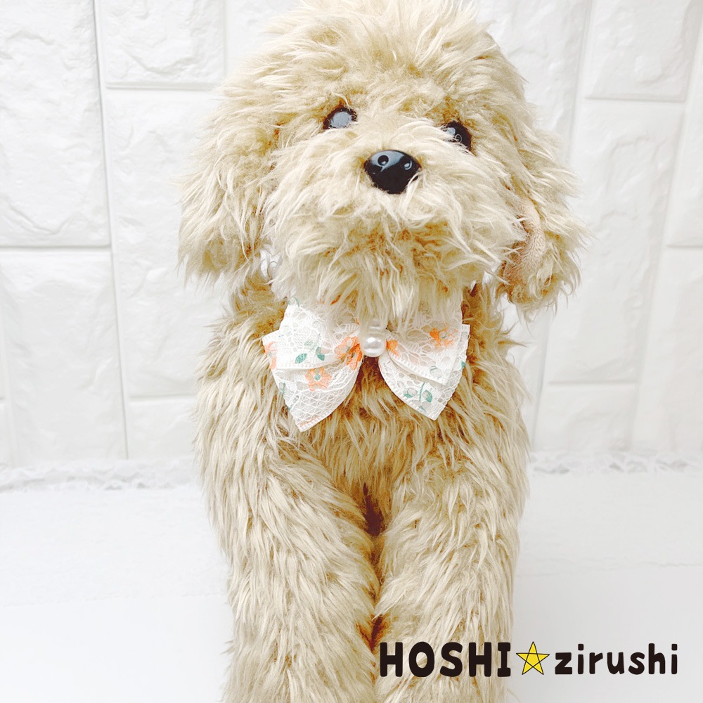花咲くレースパールチョーカー【20個入り】 Pet choker Dog collar Pet ribbon Pet accessories
