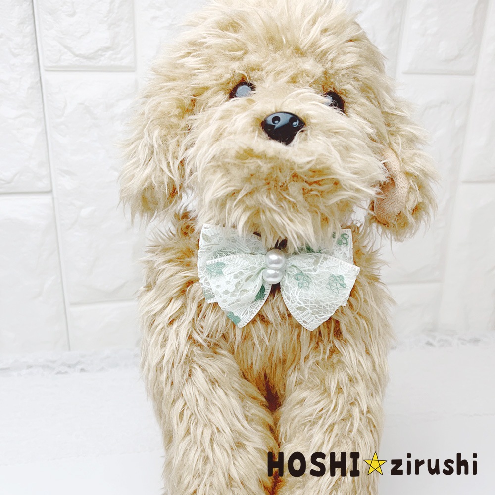 花咲くレースパールチョーカー【20個入り】 Pet choker Dog collar Pet ribbon Pet accessories