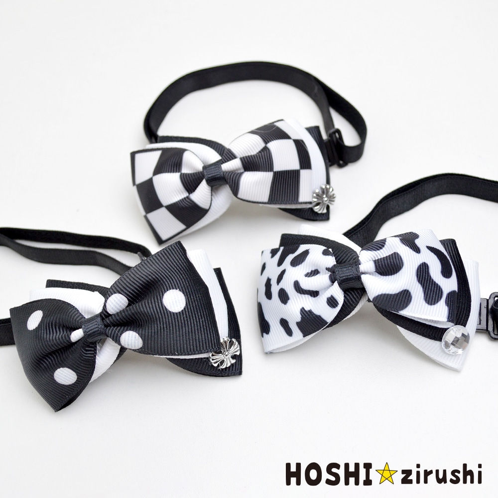 トリミングチョーカー クールなモノトーンチョーカー【20個入り】 Pet choker Dog