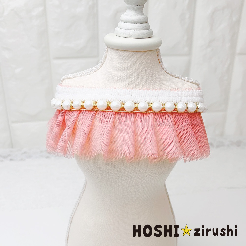 パールレース韓国風チョーカー【20個入り】 Pet choker Dog collar Pet