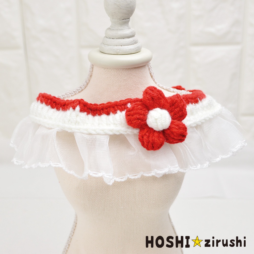レトロとお花の韓国風チョーカー【10個入り】 Pet choker Dog collar Pet ribbon Pet accessories
