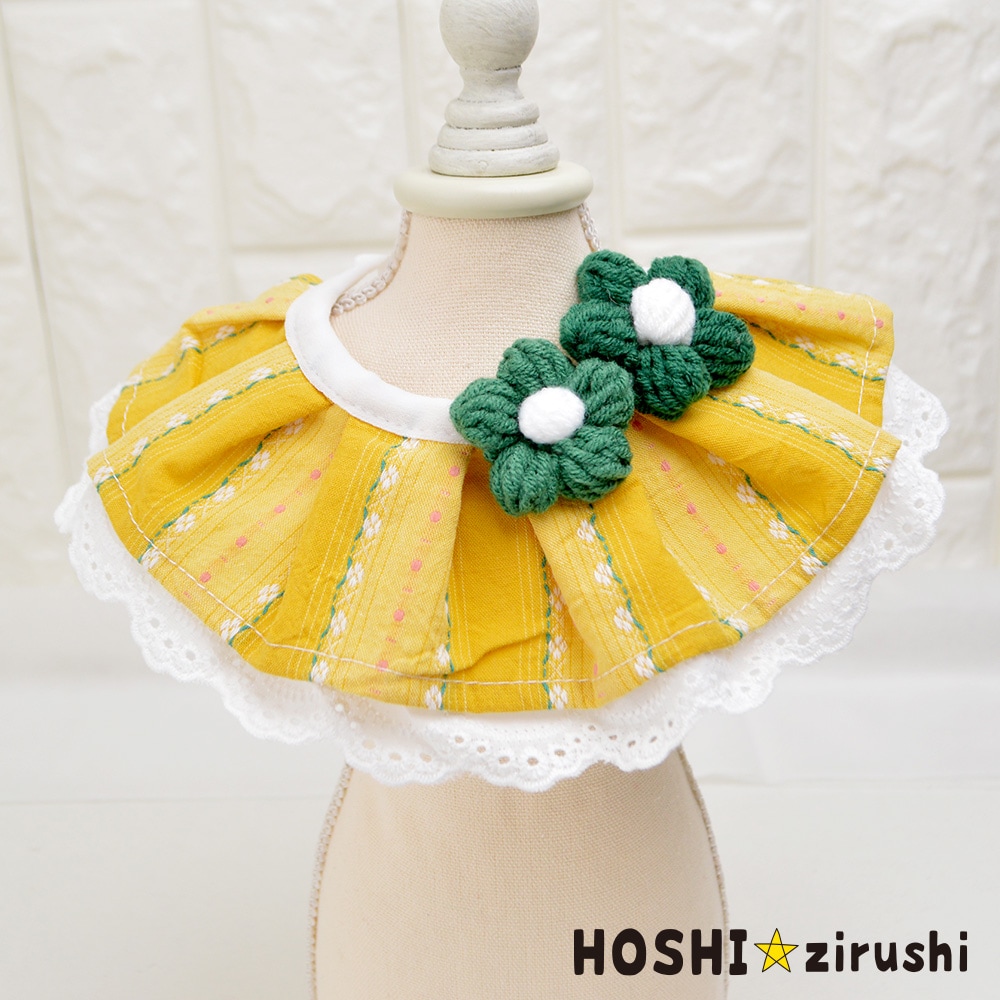 レトロとお花の韓国風チョーカー【10個入り】 Pet choker Dog collar Pet ribbon Pet accessories
