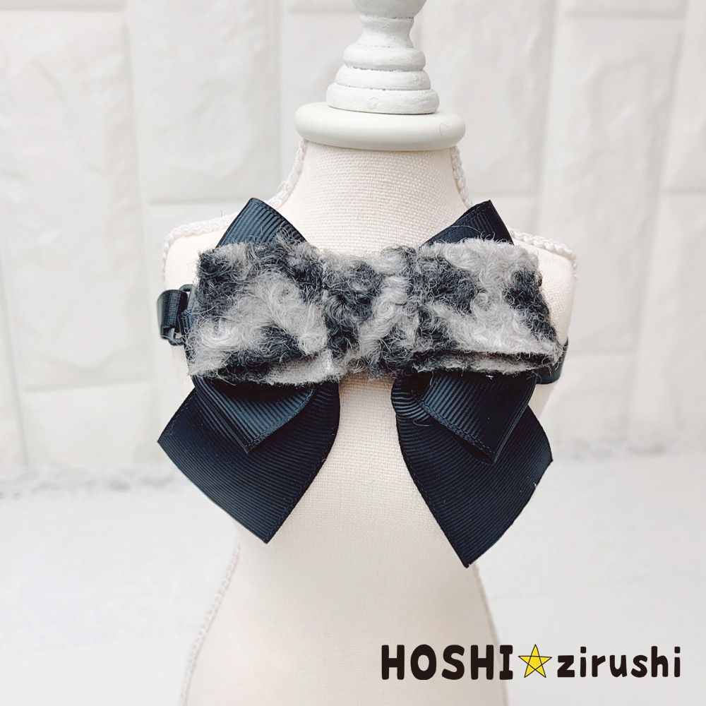 ウールレオパードチョーカー【20個入り】 Pet choker Dog collar Pet ribbon Pet accessories