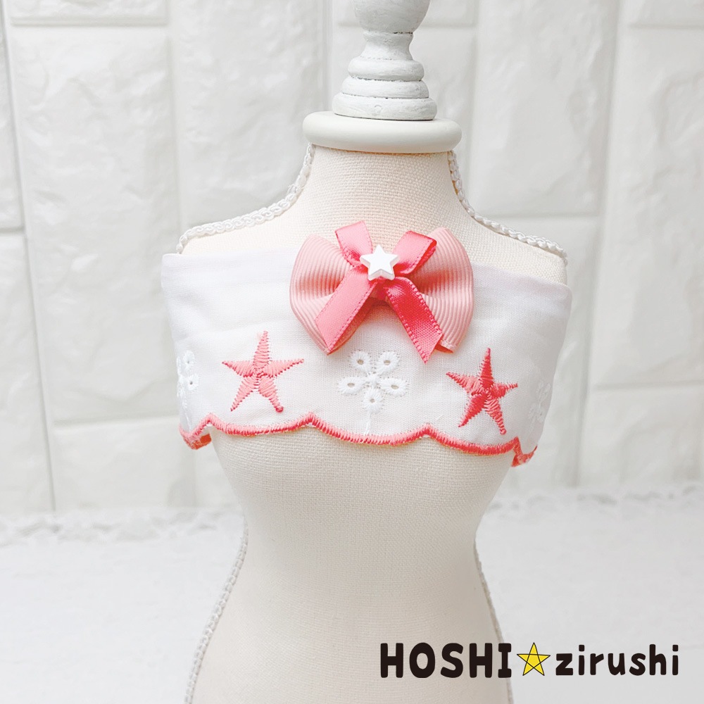 星の刺繍の韓国風チョーカー【10枚入】 Pet choker Dog collar Pet