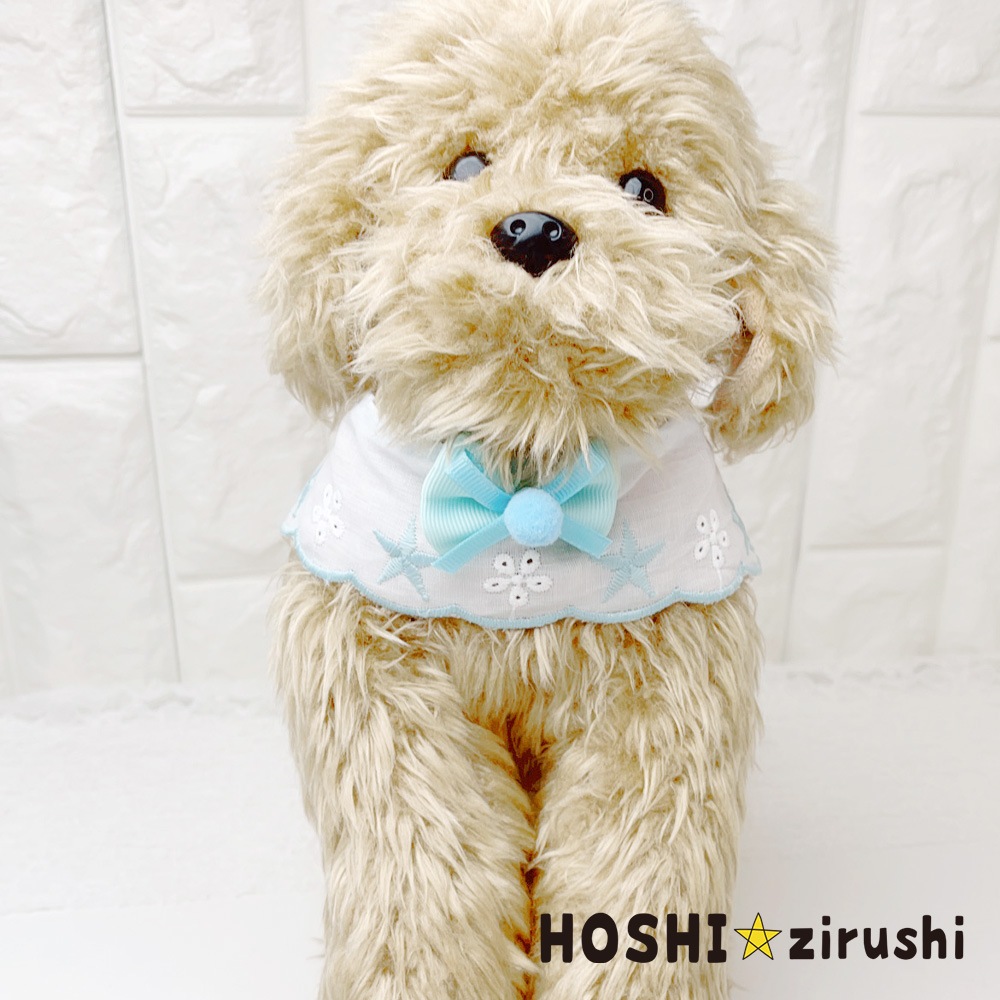 星の刺繍の韓国風チョーカー【10枚入】 Pet choker Dog collar Pet