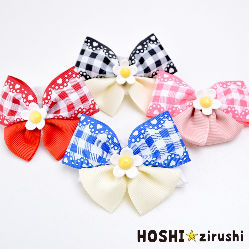 白いお花のメルヘンチョーカー【20個入り】 Pet choker Dog collar Pet