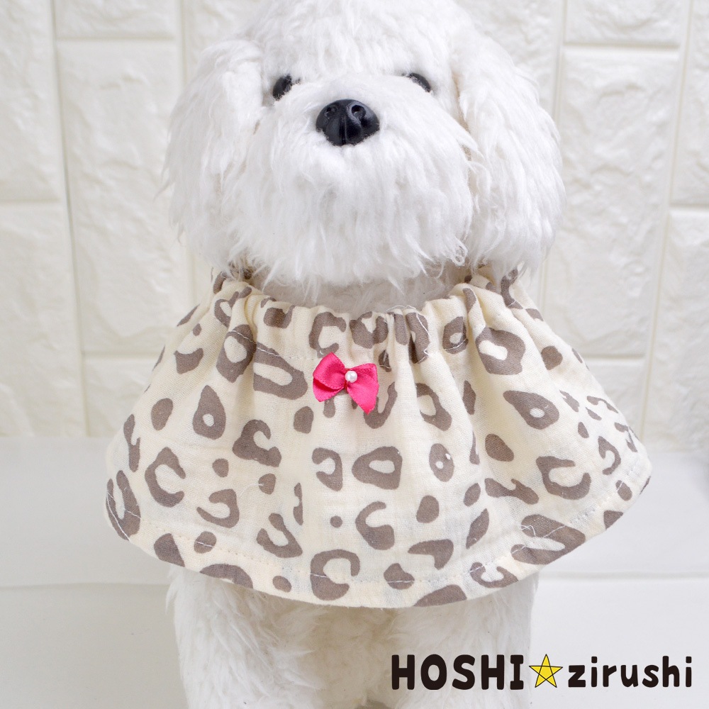 やわらかい生地の可愛いエプロン【10個入り】 Pet choker Dog collar Pet ribbon Pet accessories